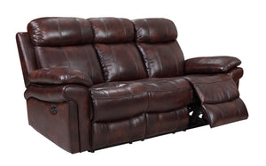 Genuine Top Grain Leather Sofa recliner, electric motion power reclining sofa