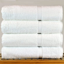 Load image into Gallery viewer, Hotel &amp; Spa Bath  Luxury Towel 100% Genuine Turkish Cotton, 27&quot; x 54&quot; ,Set of 4,White
